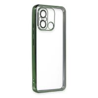 Newface Xiaomi Redmi 12C Kılıf Razer Lensli Silikon - Yeşil