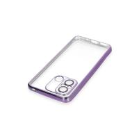 Newface Xiaomi Redmi 12C Kılıf Razer Lensli Silikon - Mor