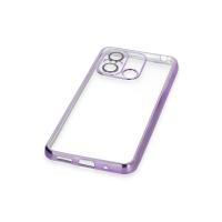 Newface Xiaomi Redmi 12C Kılıf Razer Lensli Silikon - Mor