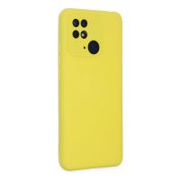 Newface Xiaomi Redmi 10C Kılıf Nano içi Kadife Silikon - Sarı