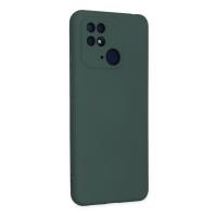 Newface Xiaomi Redmi 10C Kılıf Nano içi Kadife Silikon - Koyu Yeşil