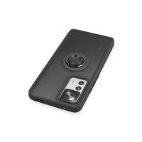 Newface Xiaomi Mi 12T Pro Kılıf Montreal Yüzüklü Silikon Kapak - Siyah