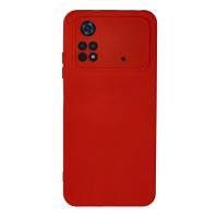 Newface Xiaomi Poco M4 Pro 4G Kılıf Nano içi Kadife Silikon - Kırmızı
