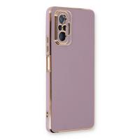 Newface Xiaomi Redmi Note 10 Pro Kılıf Volet Silikon - Mor