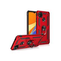 Newface Xiaomi Redmi 9C Kılıf Sofya Yüzüklü Silikon Kapak - Rose