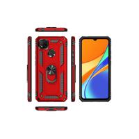 Newface Xiaomi Redmi 9C Kılıf Sofya Yüzüklü Silikon Kapak - Rose