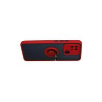 Newface Xiaomi Redmi 10C Kılıf Montreal Yüzüklü Silikon Kapak - Kırmızı