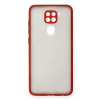Newface Xiaomi Redmi Note 9 Kılıf Montreal Silikon Kapak - Kırmızı