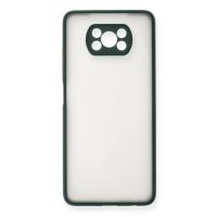 Newface Xiaomi Pocophone X3 Kılıf Montreal Silikon Kapak - Yeşil