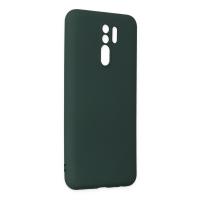 Newface Xiaomi Redmi 9 Kılıf Nano içi Kadife Silikon - Koyu Yeşil