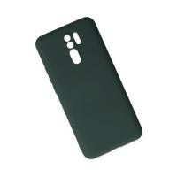Newface Xiaomi Redmi 9 Kılıf Nano içi Kadife Silikon - Koyu Yeşil
