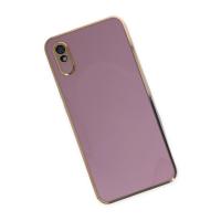 Newface Xiaomi Redmi 9A Kılıf Volet Silikon - Mor