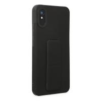 Newface Xiaomi Redmi 9A Kılıf Mega Standlı Silikon - Siyah