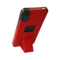 Newface Xiaomi Redmi 9A Kılıf Mega Standlı Silikon - Kırmızı