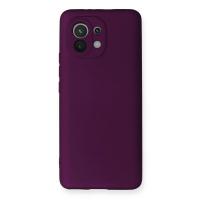 Newface Xiaomi Mi 11 Kılıf First Silikon - Mürdüm