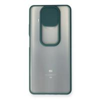 Newface Xiaomi Mi 10T Lite Kılıf Palm Buzlu Kamera Sürgülü Silikon - Yeşil