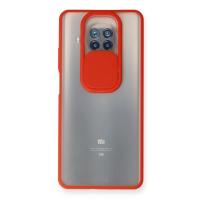 Newface Xiaomi Mi 10T Lite Kılıf Palm Buzlu Kamera Sürgülü Silikon - Kırmızı