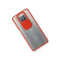 Newface Xiaomi Mi 10T Lite Kılıf Palm Buzlu Kamera Sürgülü Silikon - Kırmızı