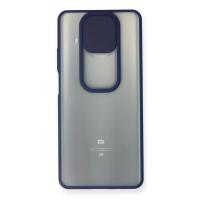 Newface Xiaomi Mi 10T Lite Kılıf Palm Buzlu Kamera Sürgülü Silikon - Lacivert