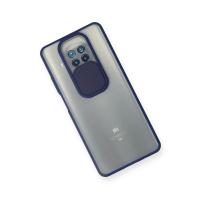 Newface Xiaomi Mi 10T Lite Kılıf Palm Buzlu Kamera Sürgülü Silikon - Lacivert