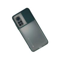 Newface Xiaomi Mi 10T Kılıf Palm Buzlu Kamera Sürgülü Silikon - Yeşil