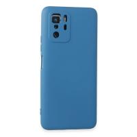 Newface Xiaomi Poco X3 GT Kılıf Nano içi Kadife Silikon - Mavi