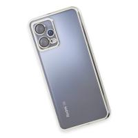 Newface Xiaomi Redmi Note 12 Pro 5G Kılıf Razer Lensli Silikon - Gümüş