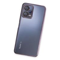 Newface Xiaomi Redmi Note 12 5G Kılıf Razer Lensli Silikon - Mor