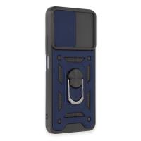 Newface Xiaomi Redmi Note 12 5G Kılıf Pars Lens Yüzüklü Silikon - Lacivert