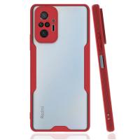 Newface Xiaomi Redmi Note 10 Pro Kılıf Platin Silikon - Kırmızı