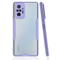 Newface Xiaomi Redmi Note 10 Pro Kılıf Platin Silikon - Lila