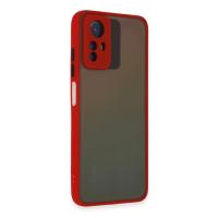 Newface Xiaomi Redmi Note 12S Kılıf Montreal Silikon Kapak - Kırmızı