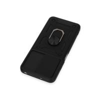 Newface Xiaomi Redmi Note 12S Kılıf Pars Lens Yüzüklü Silikon - Siyah