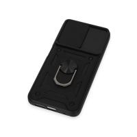 Newface Xiaomi Redmi Note 12S Kılıf Pars Lens Yüzüklü Silikon - Siyah