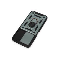 Newface Xiaomi Redmi Note 12S Kılıf Pars Lens Yüzüklü Silikon - Yeşil