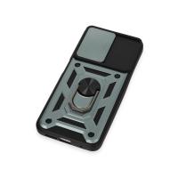 Newface Xiaomi Redmi Note 12S Kılıf Pars Lens Yüzüklü Silikon - Yeşil