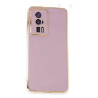 Newface Xiaomi Poco F5 Pro Kılıf Volet Silikon - Mor