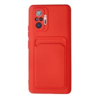 Newface Xiaomi Redmi Note 10 Pro Kılıf Kelvin Kartvizitli Silikon - Kırmızı