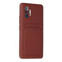 Newface Xiaomi Redmi Note 10 Pro Kılıf Kelvin Kartvizitli Silikon - Bordo