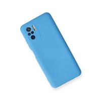 Newface Xiaomi Redmi Note 10 Kılıf Nano içi Kadife Silikon - Mavi
