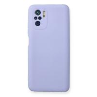 Newface Xiaomi Redmi Note 10 Kılıf Nano içi Kadife Silikon - Lila