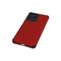 Newface Xiaomi Redmi Note 12 5G Kılıf Loop Deri Silikon - Kırmızı