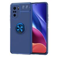 Newface Xiaomi Poco F3 Kılıf Range Yüzüklü Silikon - Mavi