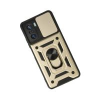 Newface Xiaomi Poco F3 Kılıf Pars Lens Yüzüklü Silikon - Gold