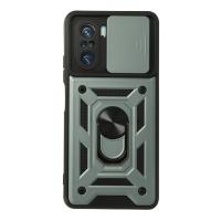 Newface Xiaomi Poco F3 Kılıf Pars Lens Yüzüklü Silikon - Yeşil