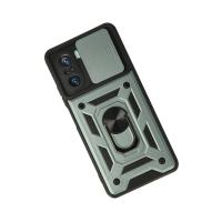 Newface Xiaomi Poco F3 Kılıf Pars Lens Yüzüklü Silikon - Yeşil