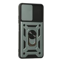 Newface Xiaomi Poco F3 Kılıf Pars Lens Yüzüklü Silikon - Yeşil