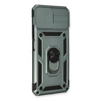 Newface Xiaomi Mİ 11 Lite Kılıf Pars Lens Yüzüklü Silikon - Yeşil