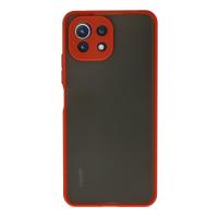 Newface Xiaomi Mİ 11 Lite Kılıf Montreal Silikon Kapak - Kırmızı