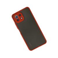 Newface Xiaomi Mİ 11 Lite Kılıf Montreal Silikon Kapak - Kırmızı
